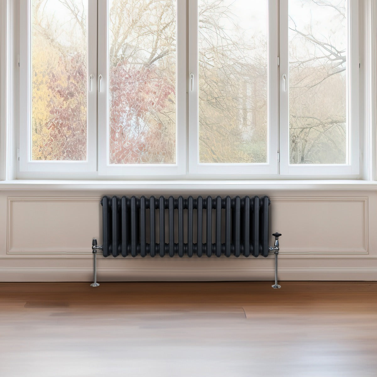 Q-Rax Radiatori Tradizionali 300x832 Radiatore 3 Colonne Antracite