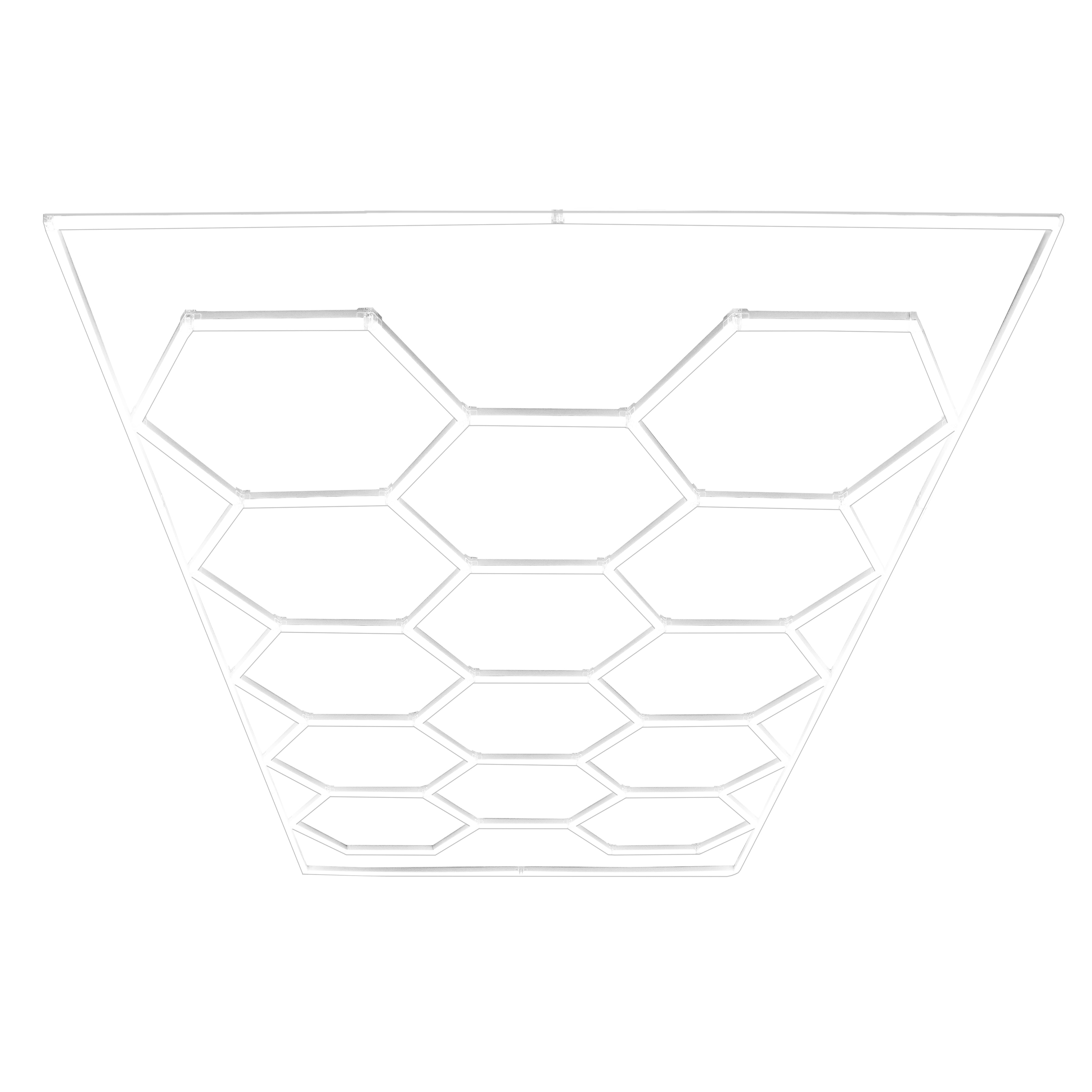 Q-Rax Piastrelle Garage Ventilate Nere Blu 36 mq + LED Esagonali