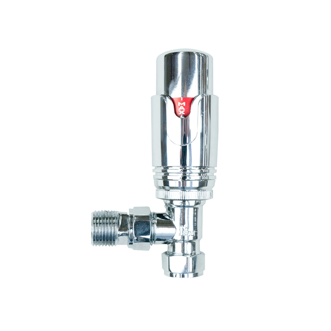 Q-Rax Valvole Termostatiche Cromate per Radiatori Ottone 1/2"