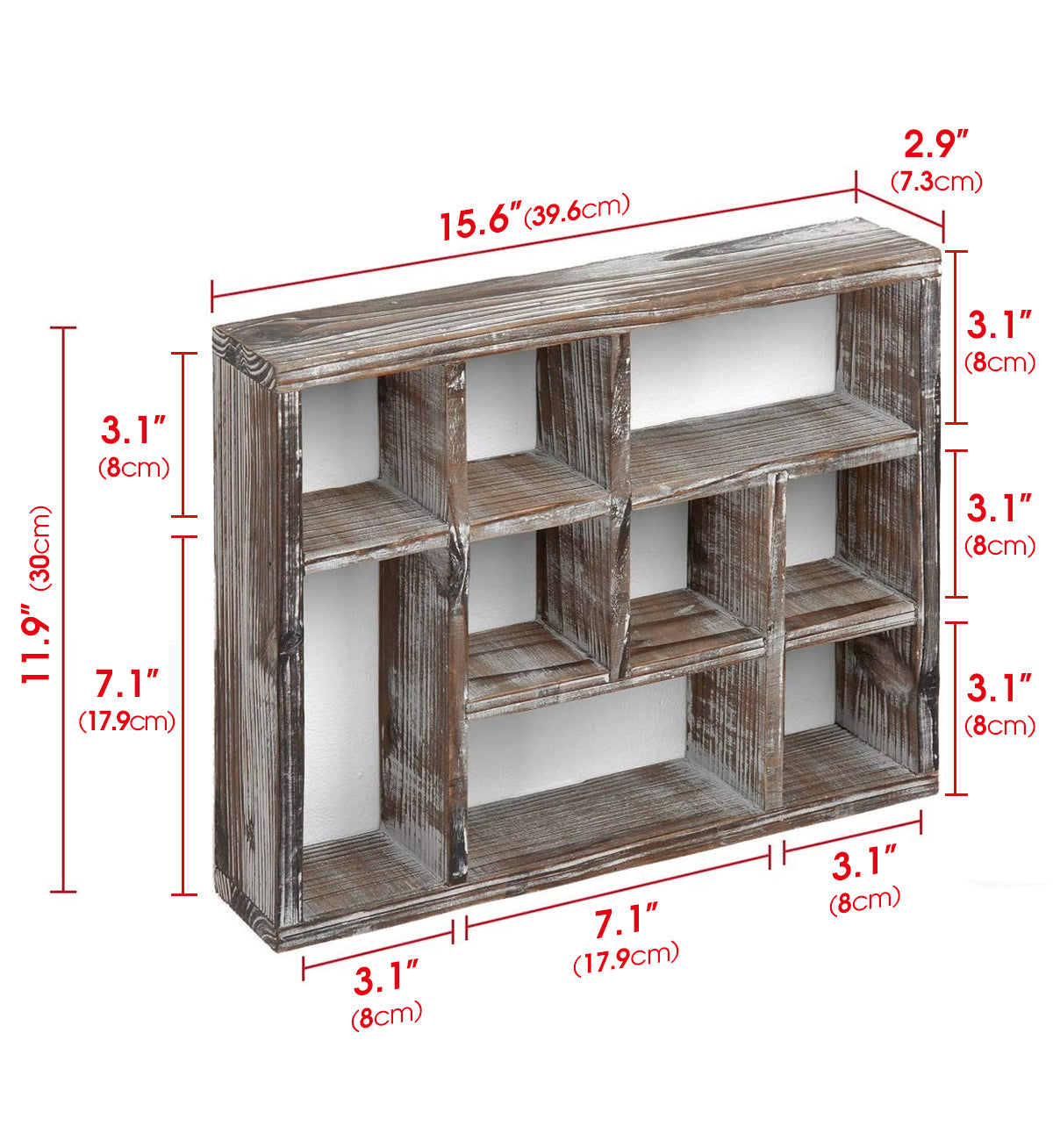Jackcube Design Display scaffale a cubi 9 scomparti legno