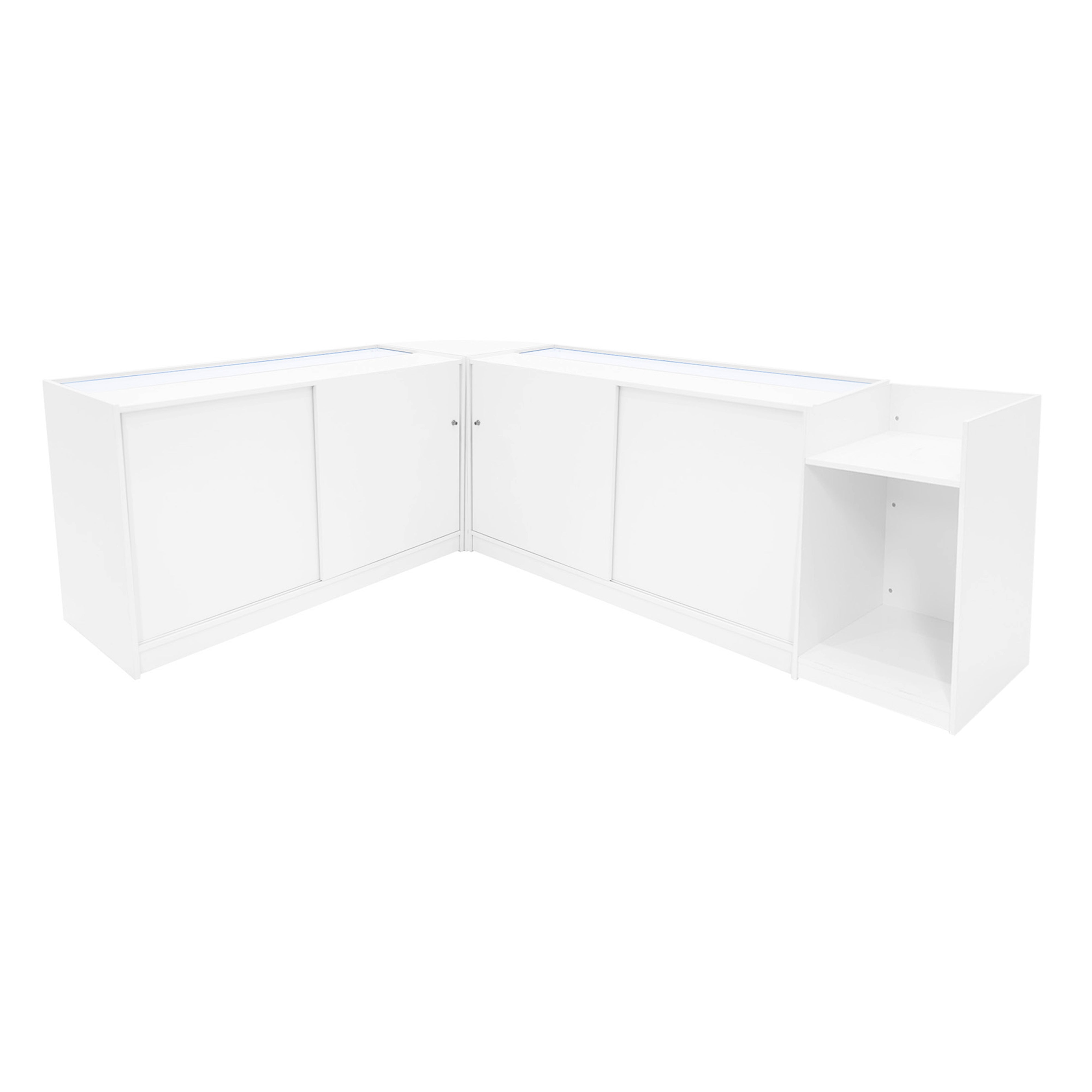 Q-Rax Banconi da Negozio Set Sagittarius LED Bianco