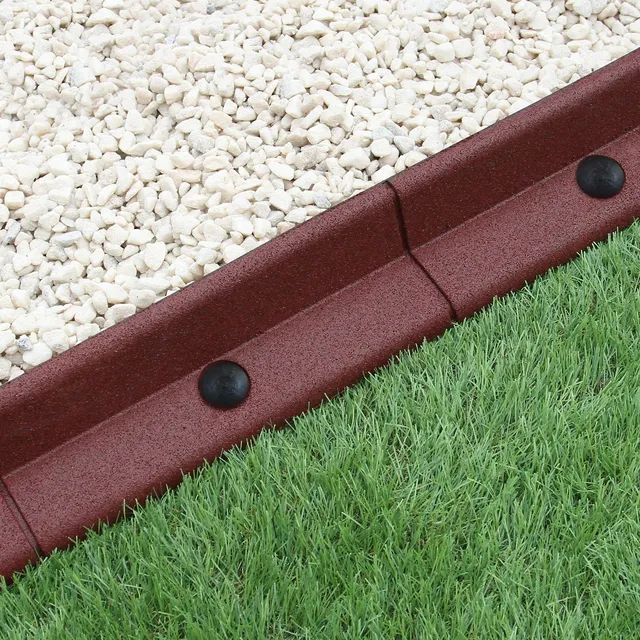 Q-Rax Bordatura Giardino flessibile terracotta 1,2m 6 pezzi