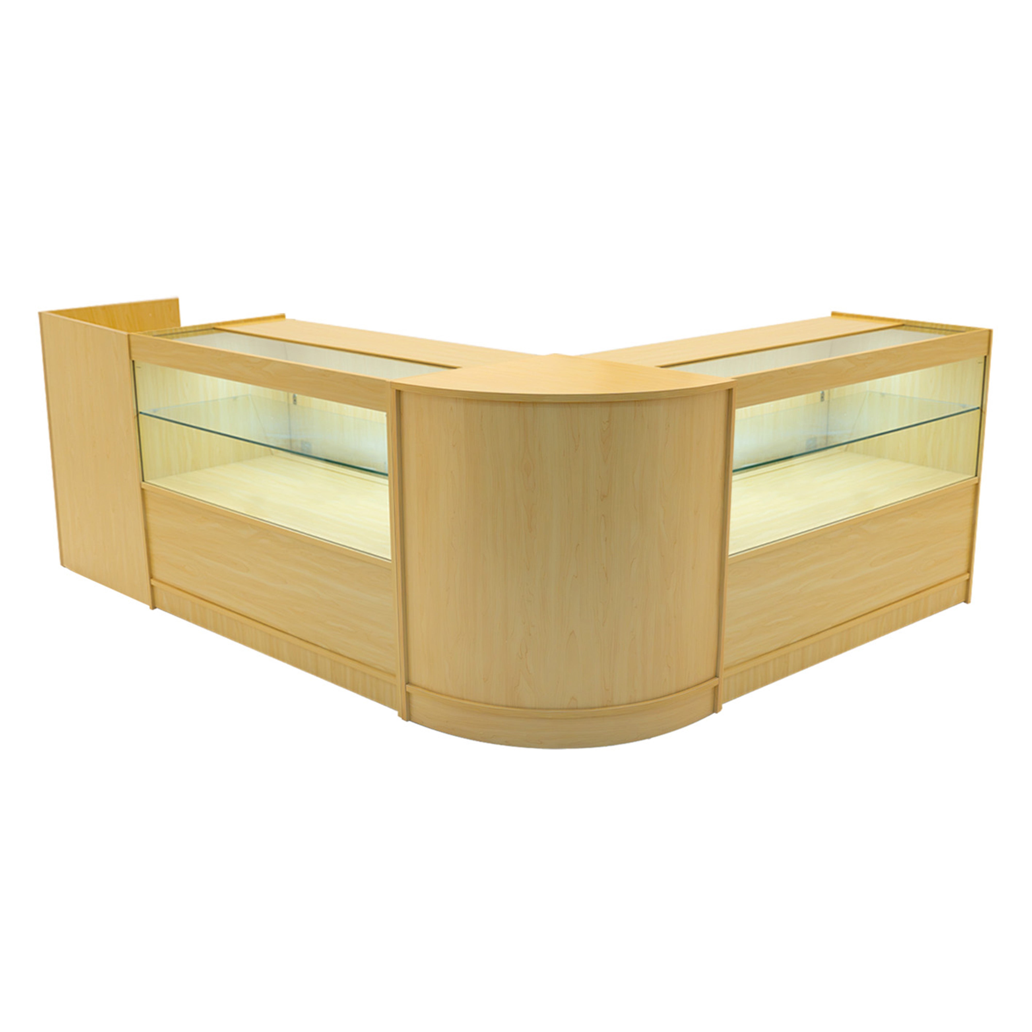 Q-Rax Phoenix Set Banconi Negozio LED Acero