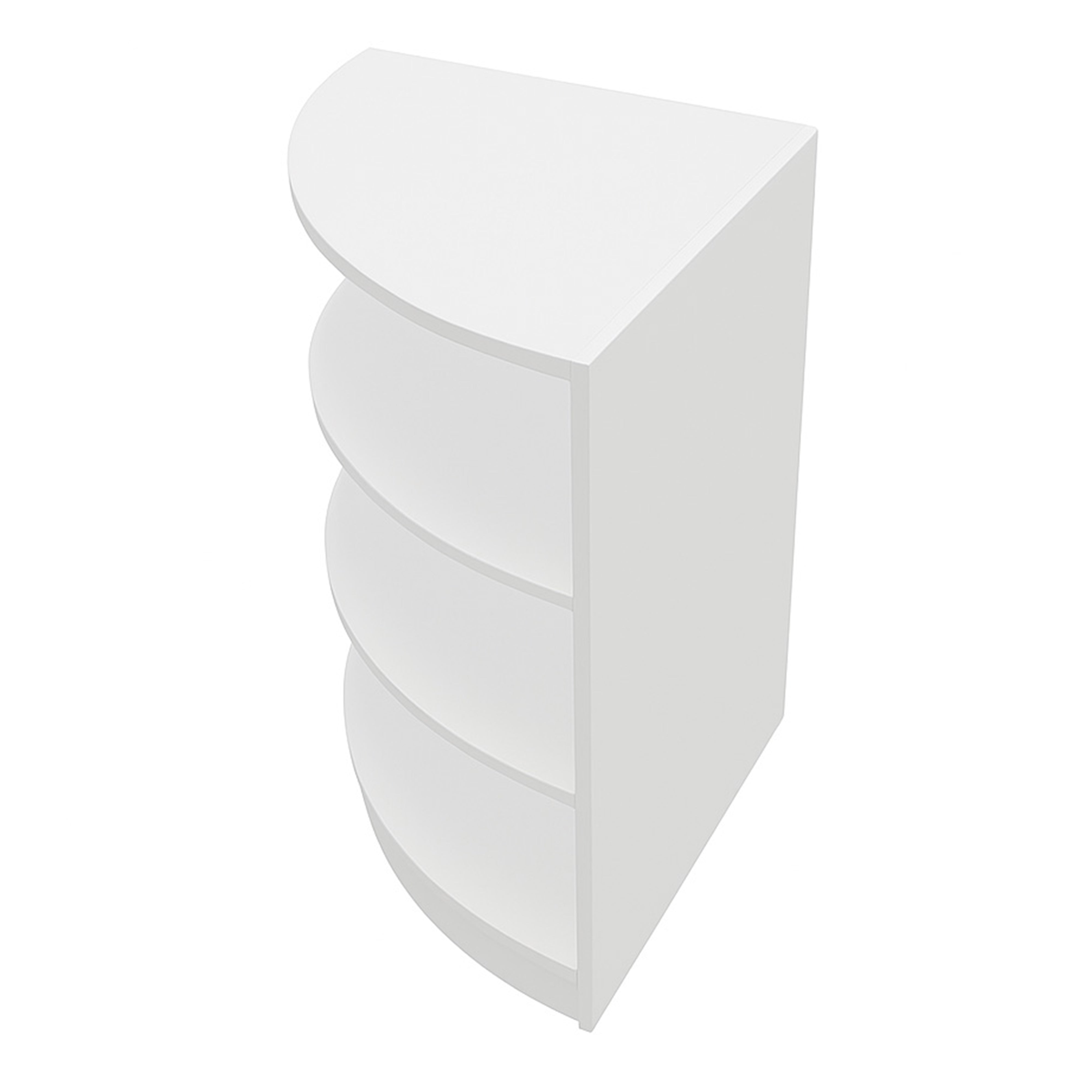 Q-Rax Banconi da Negozio LM60 bancone angolare bianco