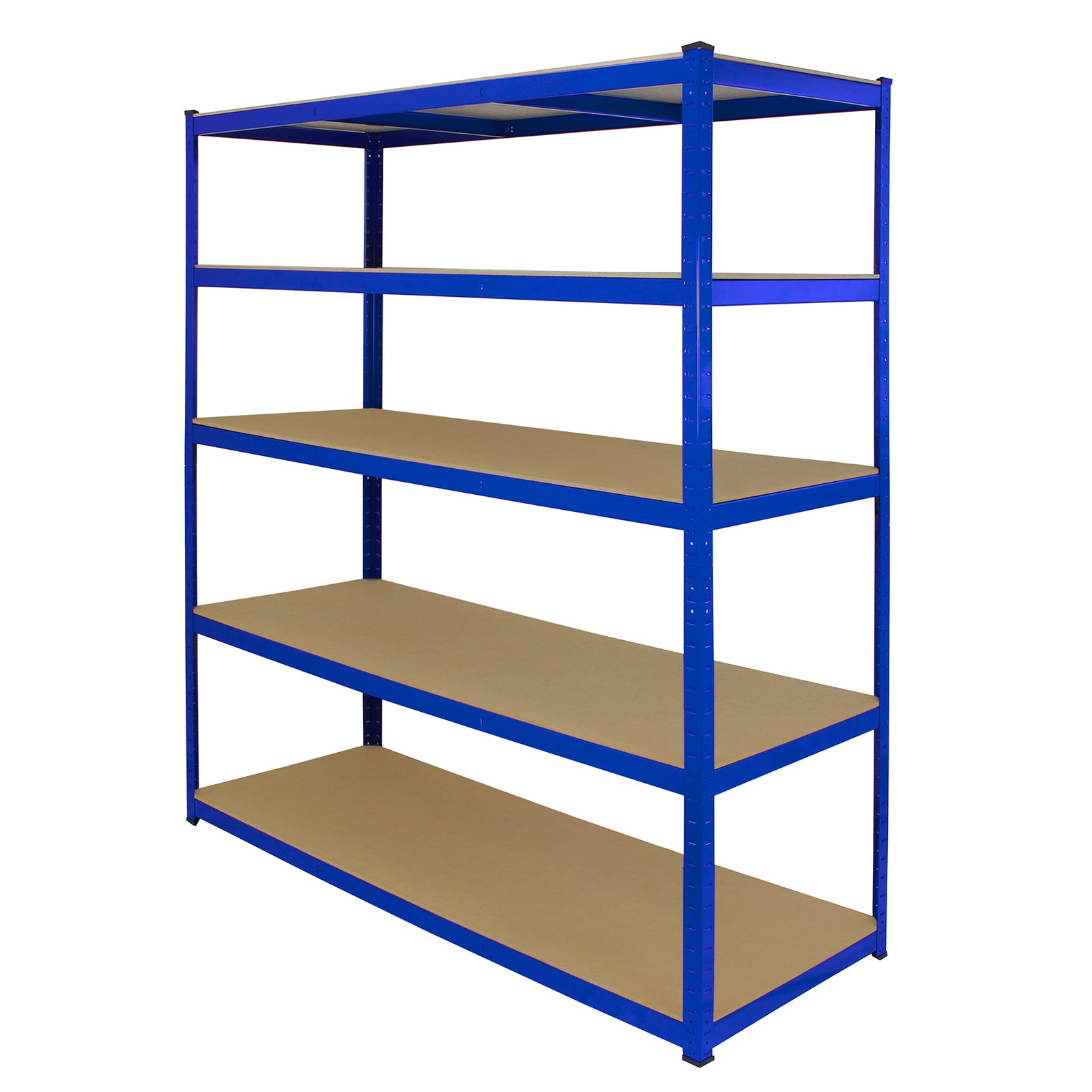 Q-Rax T-Rax 10 Scaffali Acciaio Blu 160cm Senza Bulloni 265kg