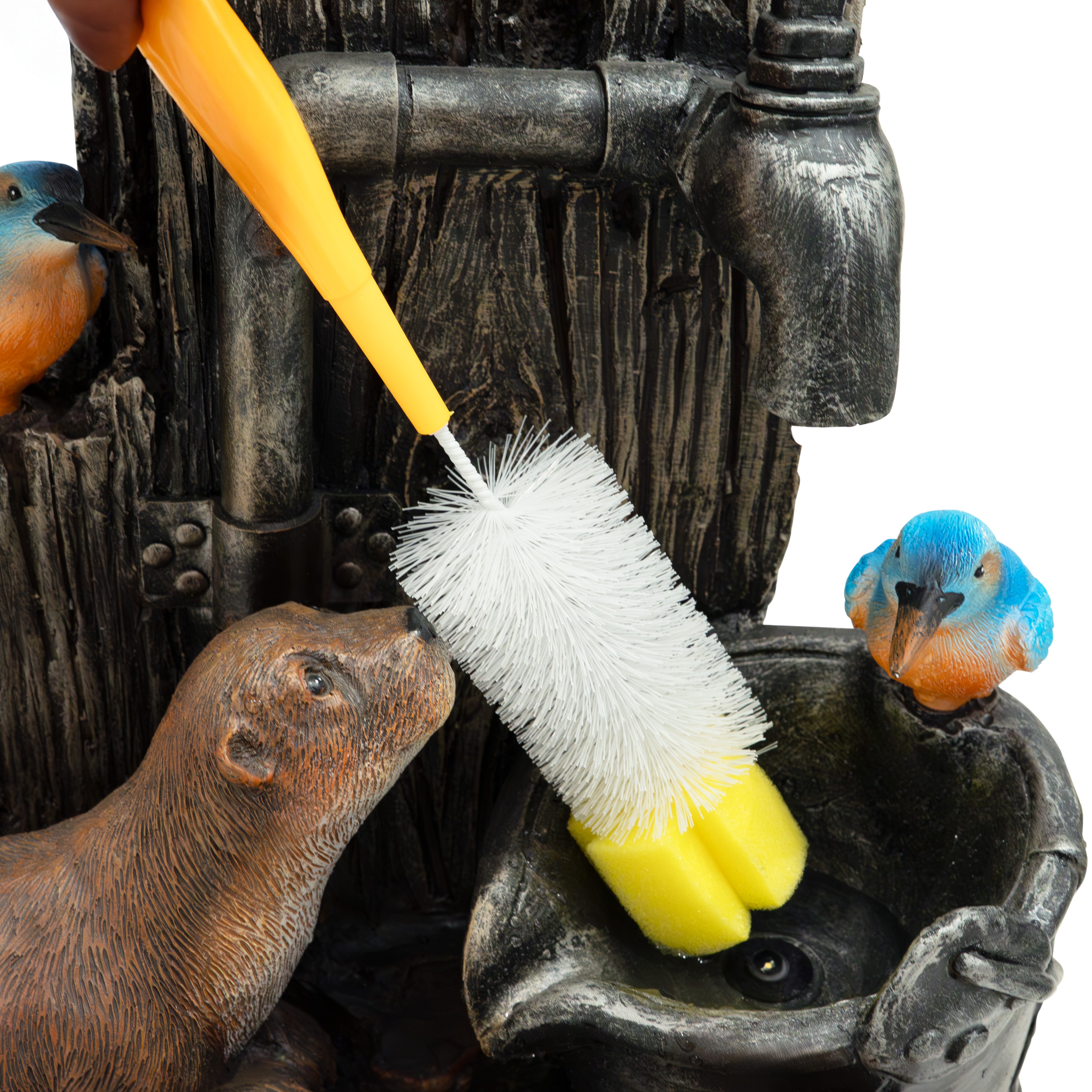 Q-Rax Otter Oasis Fontana Elettrica Giardino con LED