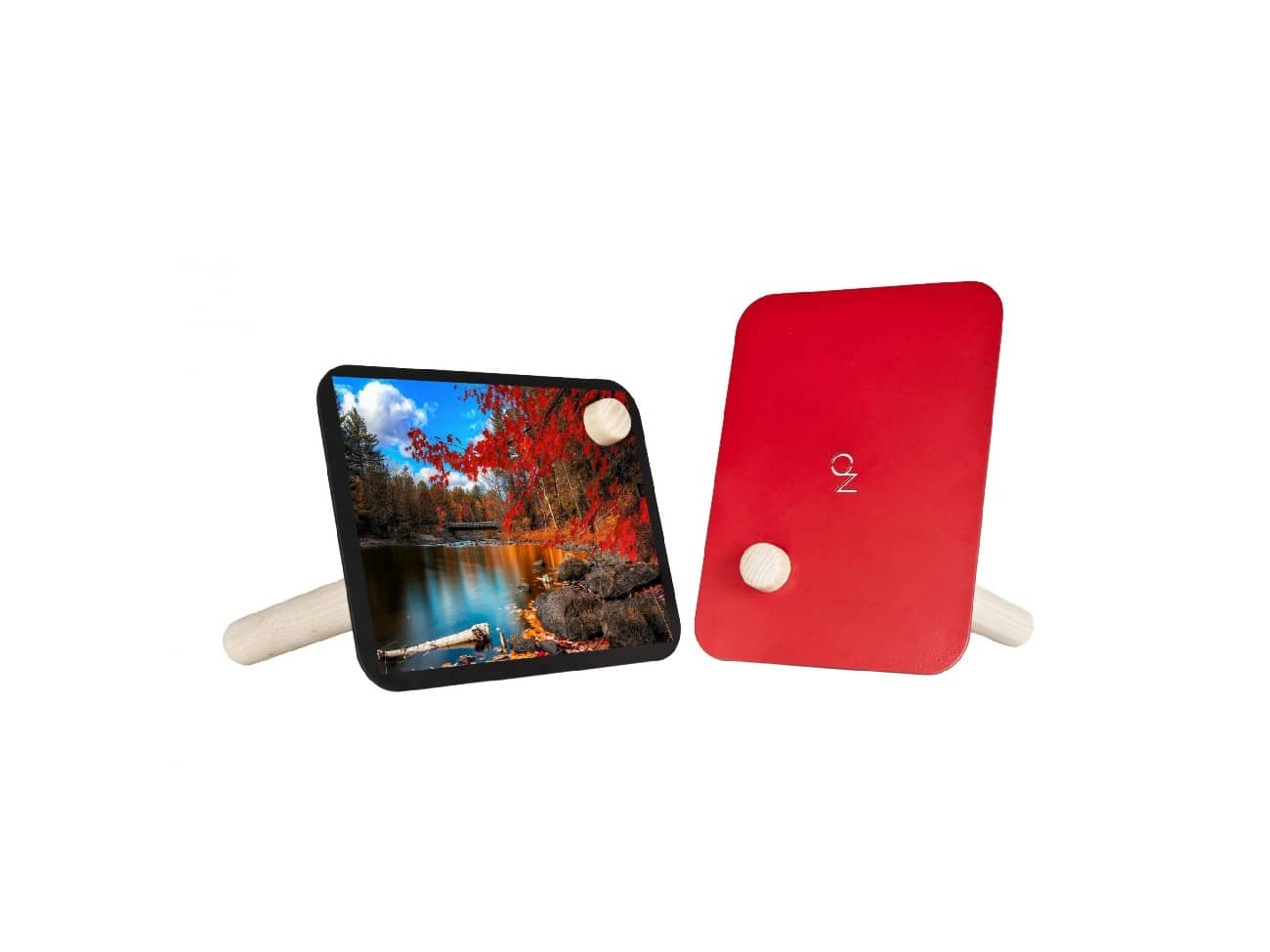 Officinanove Clakk portafoto legno e acciaio 20 cm