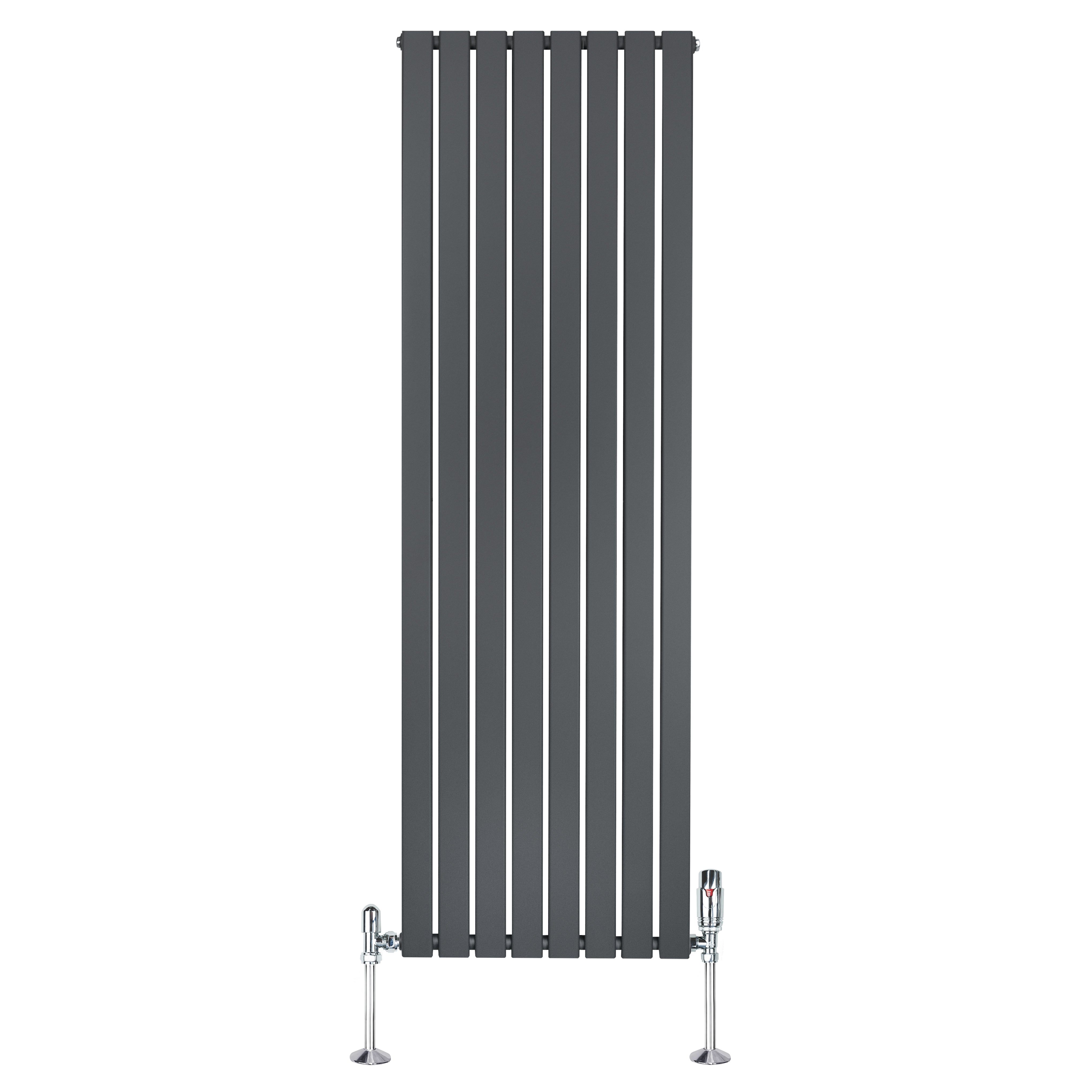 Q-Rax Radiatore Verticale 1800x560 Antracite con Valvole