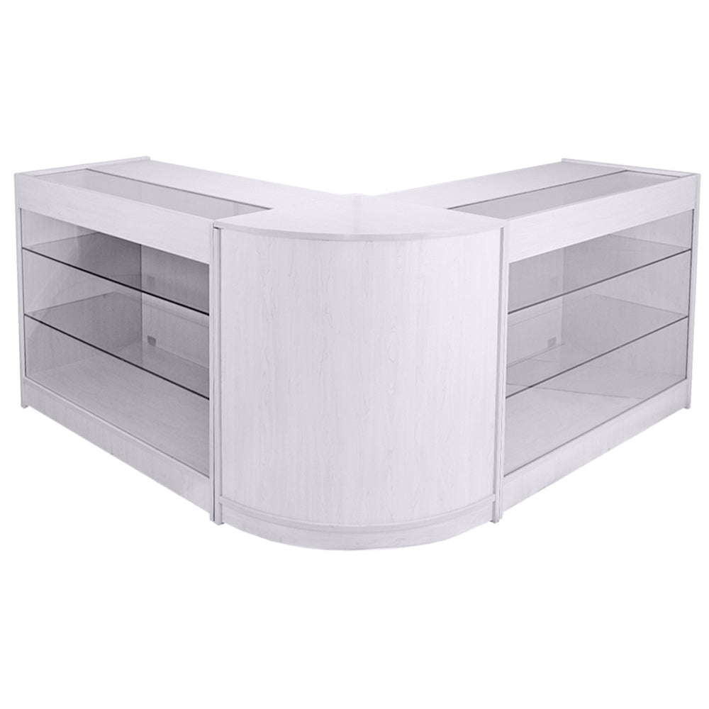 Q-Rax Capricorn Set 3 Banconi da Negozio Bianco Brillante