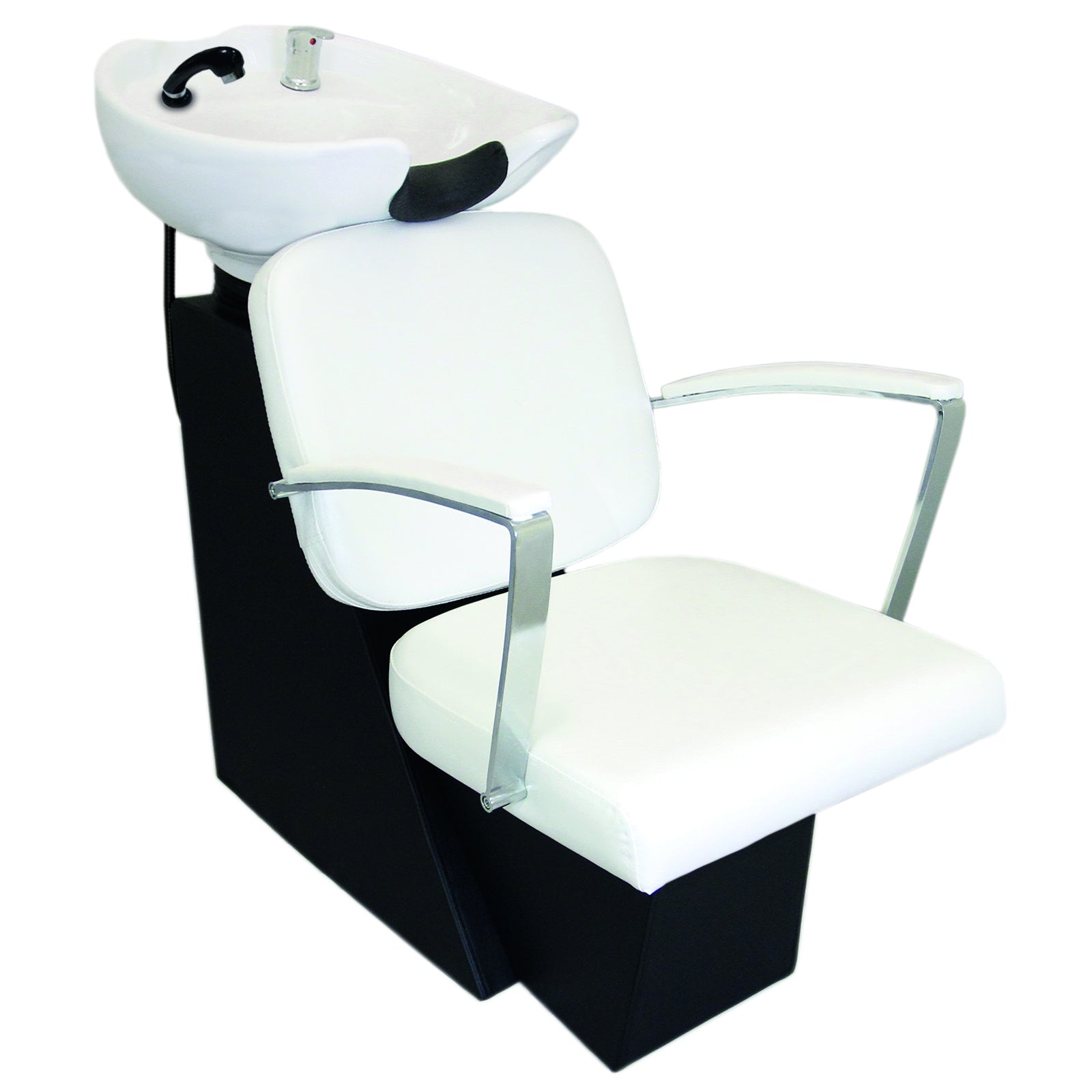 Q-Rax Poltrona Parrucchiere Shampoo Bianco Lavello Ceramica 150 kg