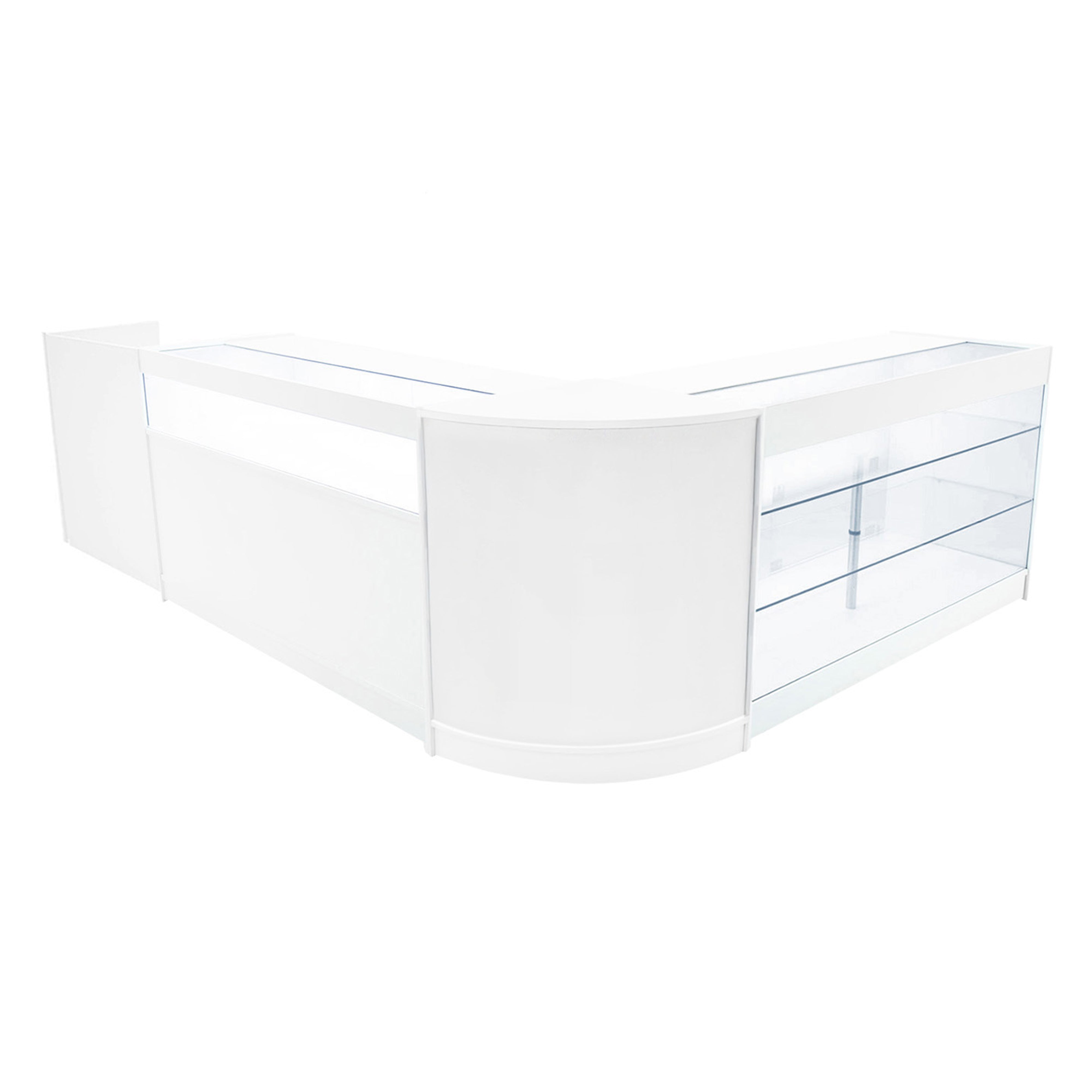 Q-Rax Banconi da Negozio Set Polaris LED Bianco K1500 B1500 TB60 CM60