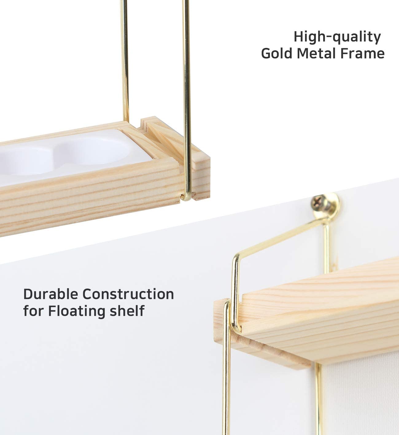 Jackcube Design mensola oli essenziali 5 livelli metallo oro legno
