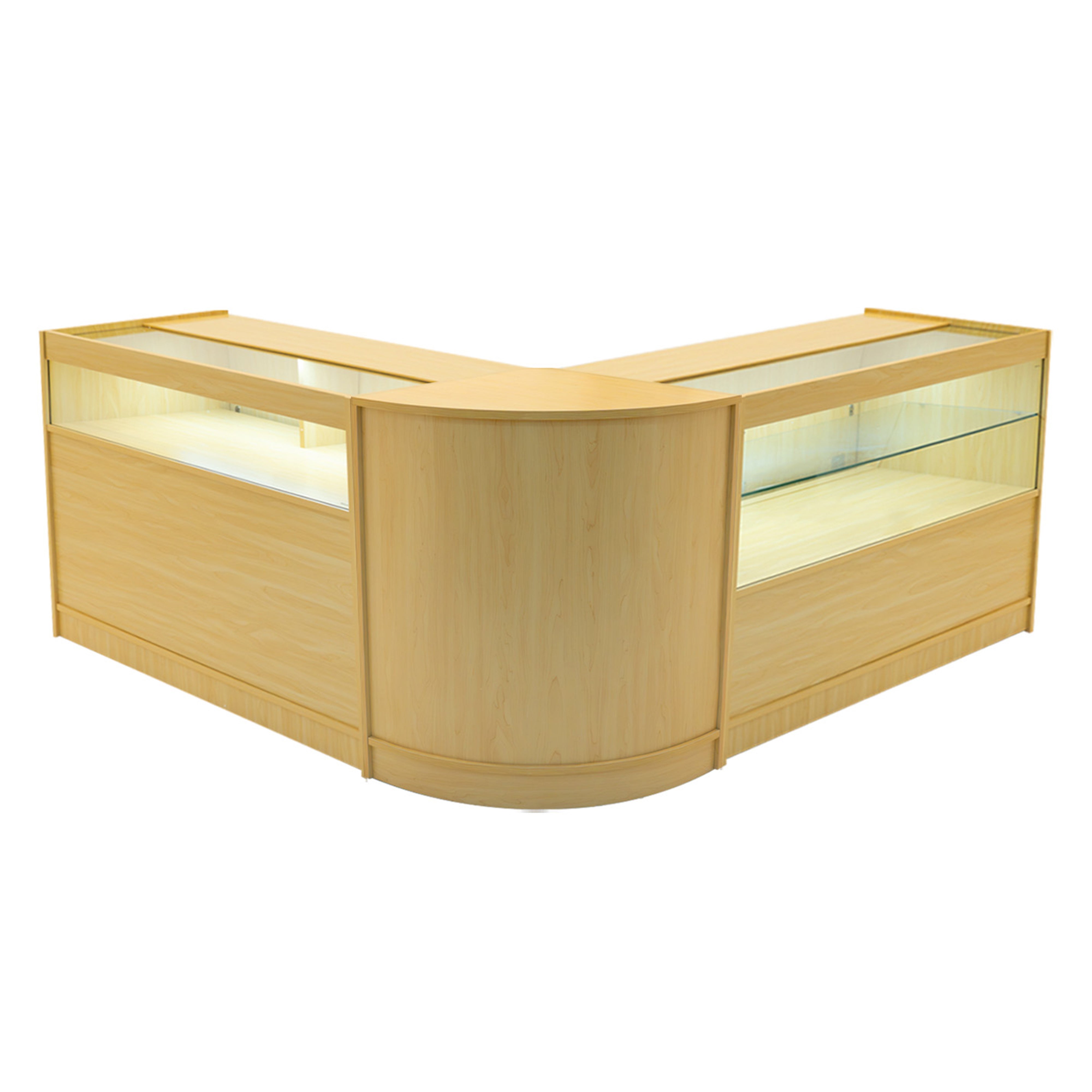Q-Rax Banconi da Negozio Adonis set bancone acero LED B1200