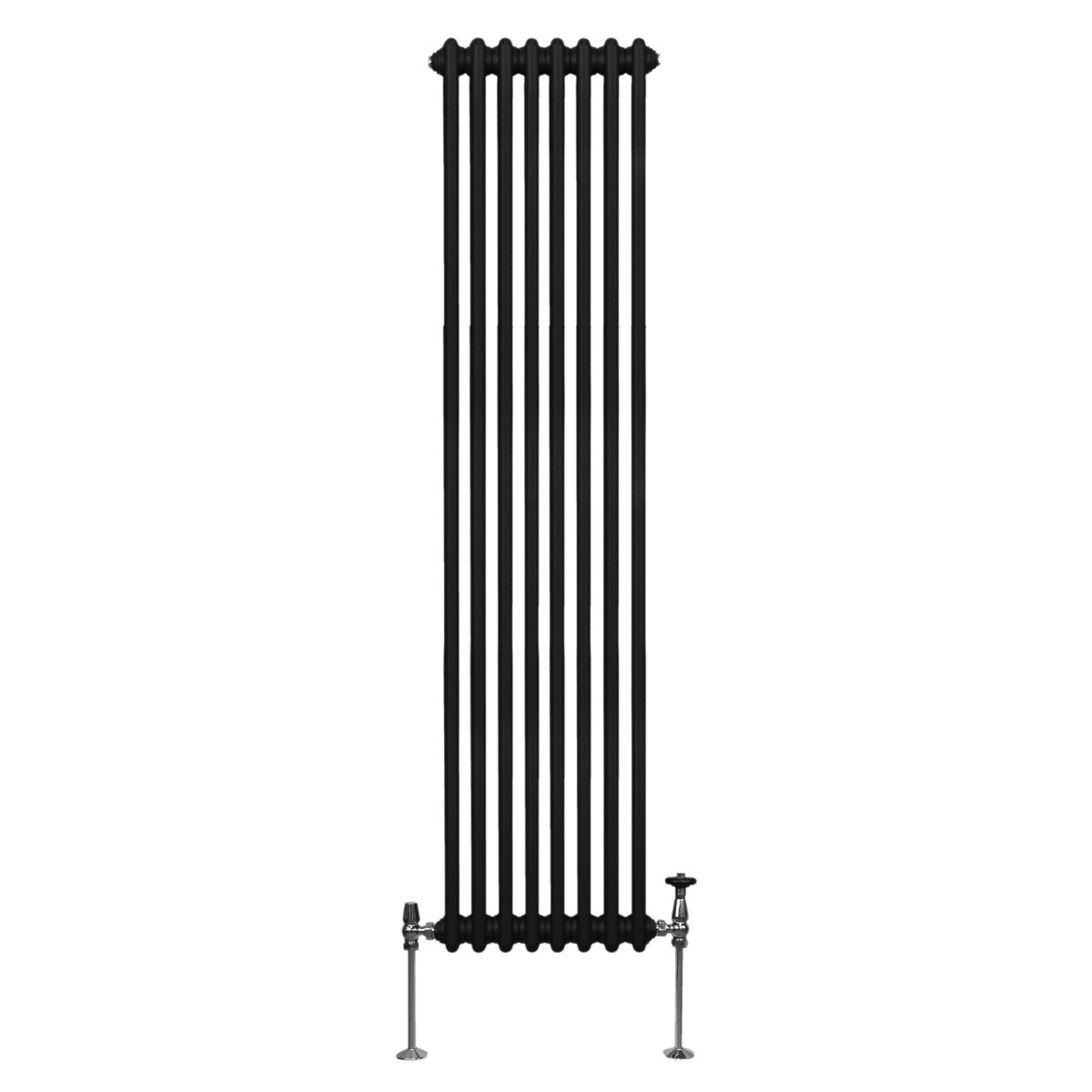 Q-Rax Radiatori Tradizionali 1800x382 mm termosifone nero 2 colonne