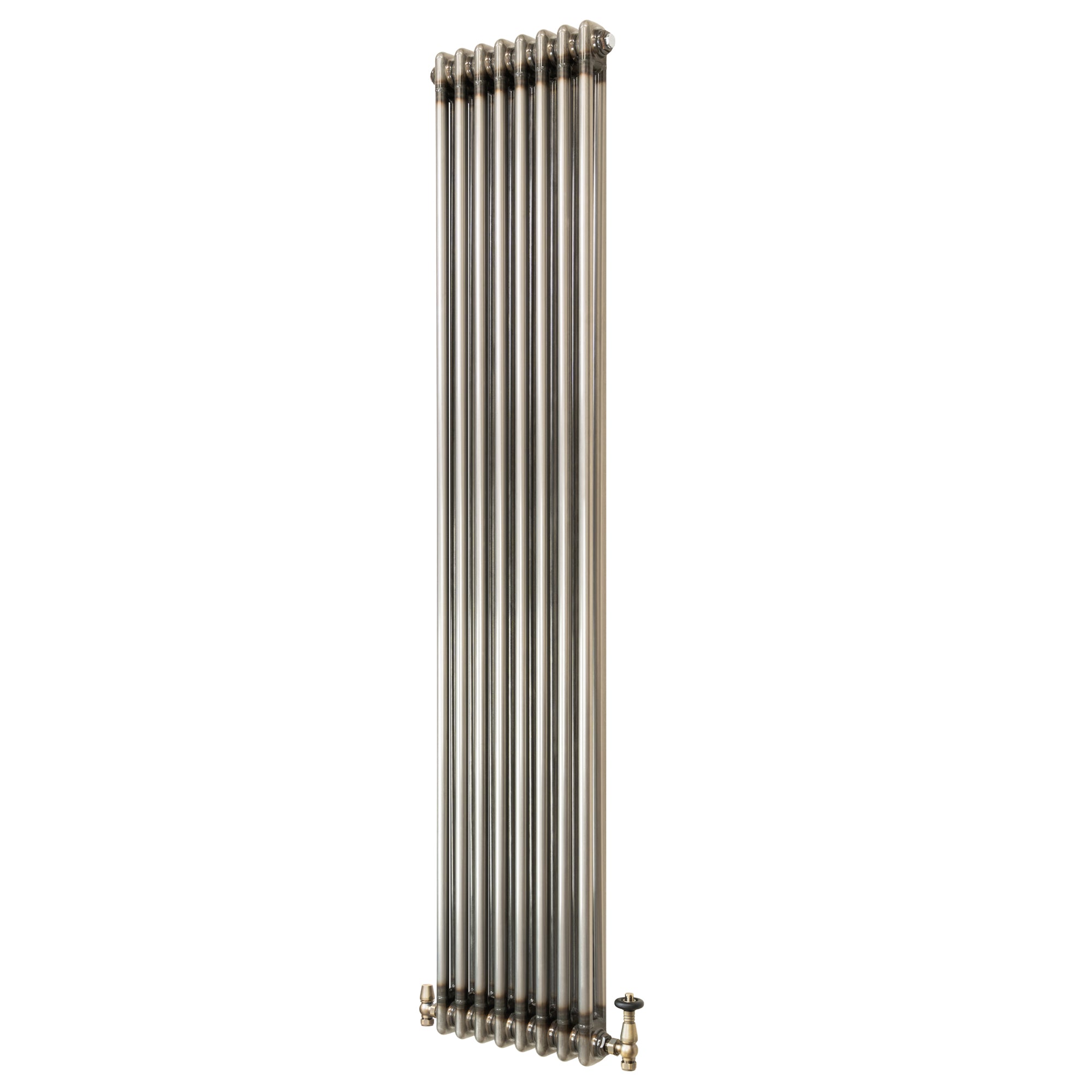 Q-Rax Radiatori Radiatore 2 colonne 1800x380 metallo grezzo valvole