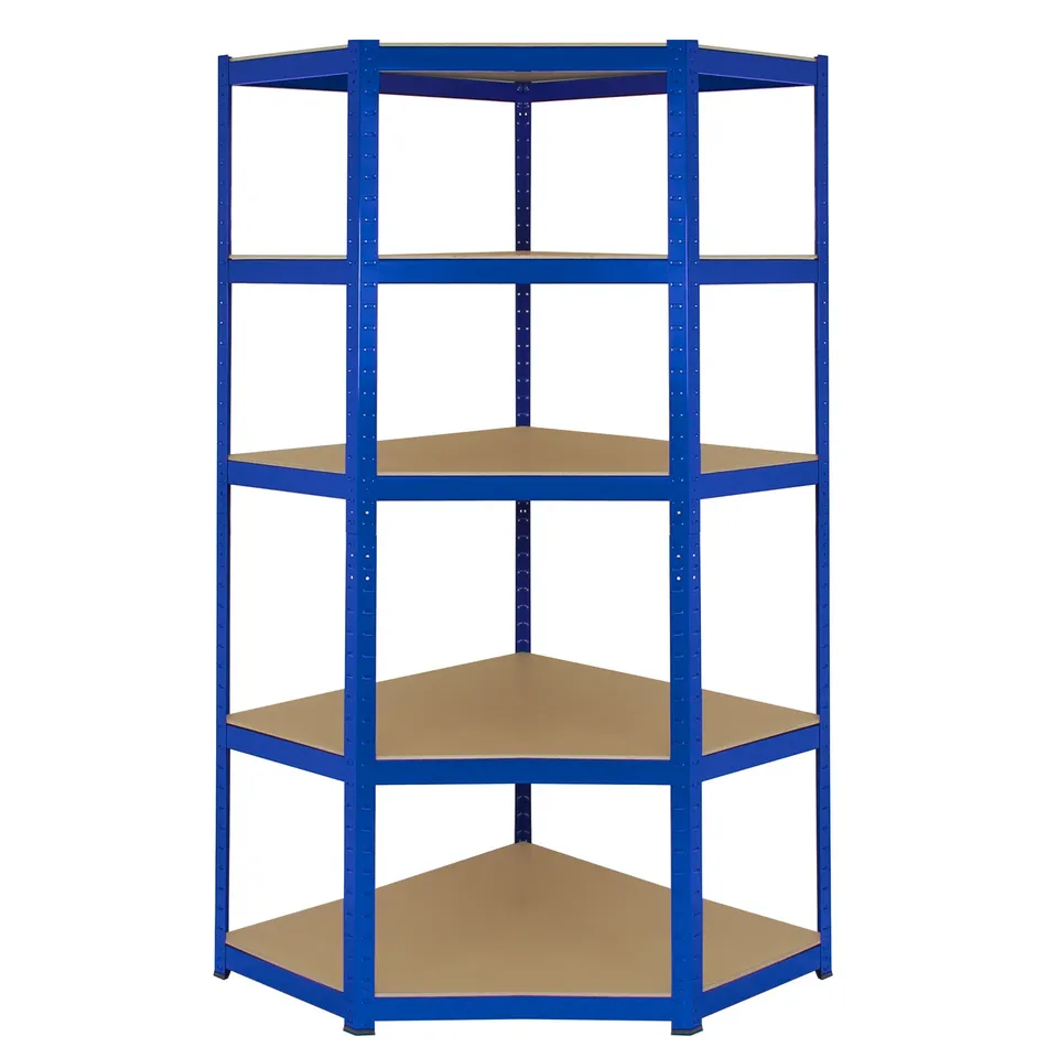 Q-Rax T-Rax 90cm Scaffale Angolare Blu 5 Ripiani