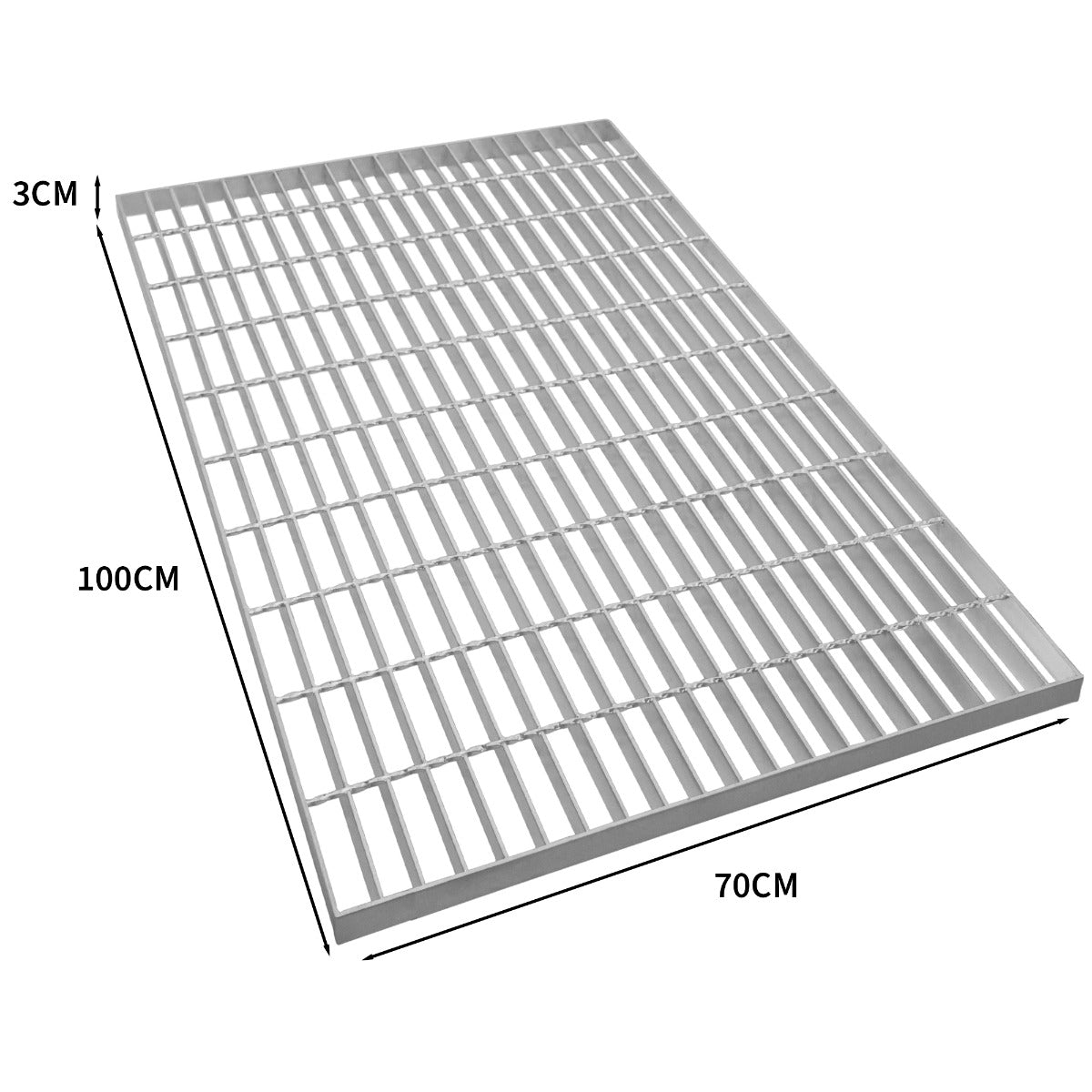 Q-Rax Piastrelle Ventilate Griglia Zincata 1000x700 mm 700kg